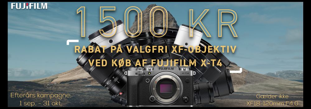 Fujifilm X-T4 efterårs kampagne 1sept-31okt
